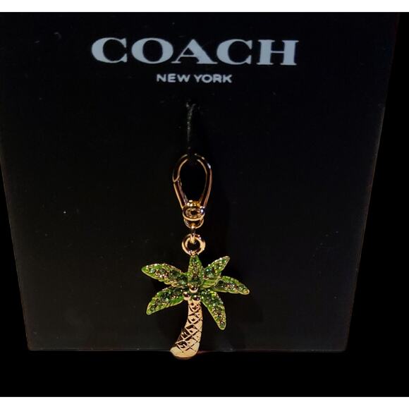 COACH PAVÉ PALM TREE CHARM FOR NECKLACE, BRACELET, OR PURSE - Picture 1 of 3